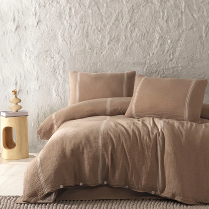 Marlen Muslin Cotton Duvet Cover Set